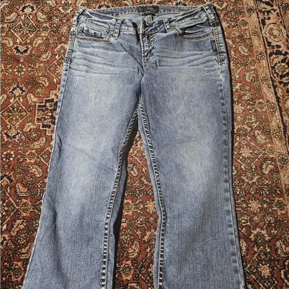 Silver AIKO Capri  Jeans  Size 32